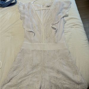 BTFL-Life White & Gold Romper